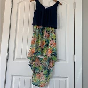 High Low Tropical Dress